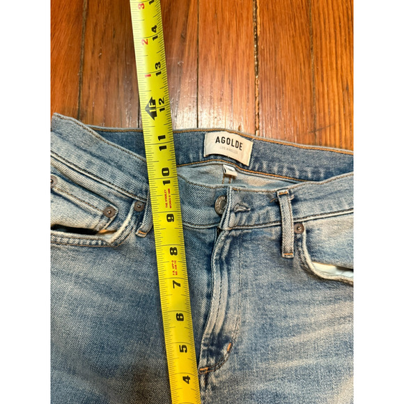 Agolde Sophie High Rise Skinny Distressed Jeans Size 28 Stretch - Picture 6 of 10